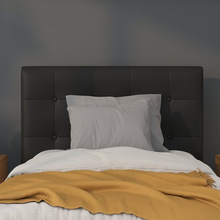 Flash Furniture Headboard, Twin Size, Black Vinyl HG-HB1705-T-BK-GG